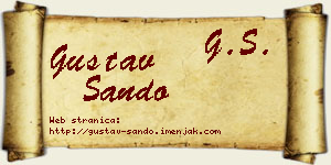 Gustav Sando vizit kartica